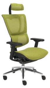 Ergonomiczny, nowoczesny fotel biurowy Ioo BS KMD34, zielony, siatkowy
