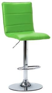 Krzesło barowe, zielone, sztuczna skóra