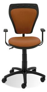 Krzesło Ministyle gtp - czarno-pomarańczowe krzesło dla dziecka