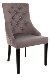Krzesło Cristal z kryształkami, stylowe, glamour, eleganckie, tapicerowane do jadalni, restauracji