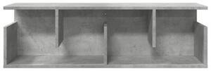 Półka ścienna, 100x20x30 cm, szarość betonu