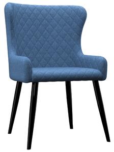 Krzesła do jadalni, 6 szt., niebieskie, tapicerowane tkaniną
