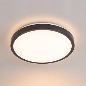 Lindby - Villum LED Lampa Sufitowa Matt Black/White Lindby