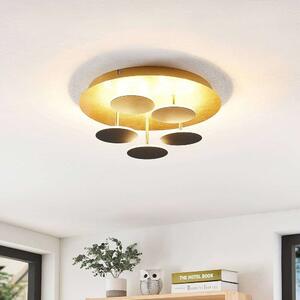 Lindby - Casni LED Lampa Sufitowa Black/Gold Lindby