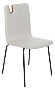 -10% z kodem HALL10 - Krzesło Falun Steel, tapicerowane, na metalowych nóżkach, z wieszakiem na torebkę, do jadalni, do salonu