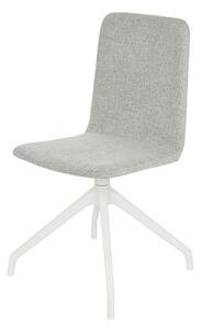 Krzesło Skin Cross, obrotowe, w stylu skandynawskim, tapicerowane, minimalistyczne, proste, do biurka, do salonu