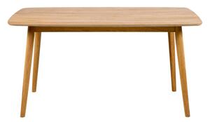 Drewniany stół Nagano do jadalni, prostokątny, z drewna dębowego, szerokość 150 cm