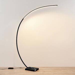 Lindby - Kendra LED Lampa Podłogowa Black Lindby
