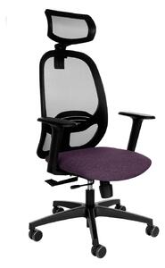 Krzesło biurowe Nodi BS HD - ergonomiczny, obrotowy, wygodny dla kręgosłupa, z zagłówkiem