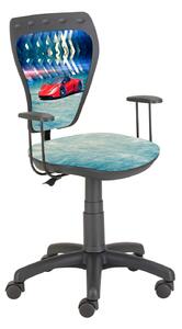 Krzesło Ministyle Black Czerwny samochód dla dziecka do nauki przy biurku
