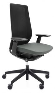 Krzesło biurowe siatkowe Accis Pro 150SFL Czarne, nowoczesne do biura i home office
