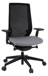 Fotel biurowy Accis Pro 150SFL TYP B Czarne, nowoczesny z siatkowym oparciem
