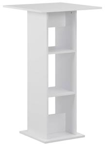 Stolik barowy, biały, 60 x 60 x 110 cm