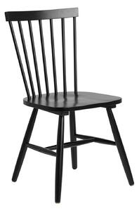 Krzesło Riano, drewniane, czarne, do jadalni