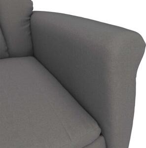 Fotel relaksacyjny ciemnoszary ciemno szary 70.5 x 96.5 x 95 cm