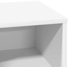 Szafka nocna biaÅy 50 x 34,5 x 50 cm materiaÅ drewnopochodny