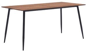 Stół jadalniany, brązowy, 160 x 80 x 75 cm, MDF