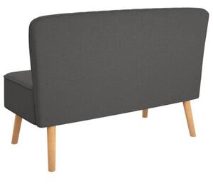 Sofa, 117x55,5x77 cm, ciemnoszara, tkanina