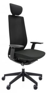 Krzesło biurowe Accis Pro 151SFL TYP B Czarne z zagłówkiem - wysyłka 24h, system aktywnego siedzenia