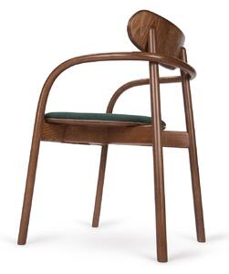 Krzesło La Benda B-2960 tapicerowane, wykonane techniką gięcia drewna bukowego