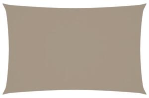 Prostokątny żagiel ogrodowy, tkanina oxford, 2x5 m, taupe