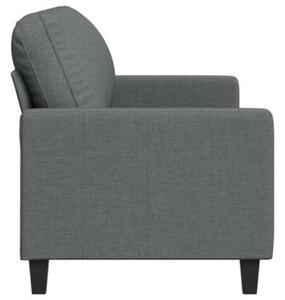 Sofa 3-osobowa, ciemnoszara, 180 cm, tapicerowana tkaninÄ