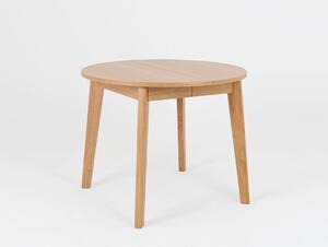 Stół Woodyou okrągły, okrągły stół rozkładany, stół uniwersalny, stół skandynawski, stół dębowy