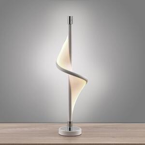Lucande - Edano LED Lampa Stołowa White/Chrome Lucande