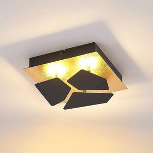 Lindby - Sorea LED Lampa Sufitowa Black/Gold Lindby