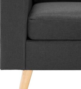 Sofa 3-osobowa z podnÃ³Å¼kiem, ciemoszara, tapicerowana tkaninÄ