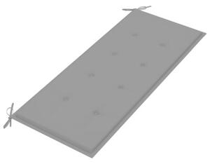 Składana ławka ogrodowa z poduszką, 118 cm, bambusowa