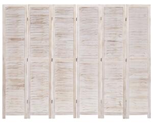 Parawan 6-panelowy, 210 x 165 cm, drewniany
