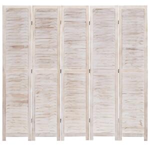 Parawan 5-panelowy, 175 x 165 cm, drewniany