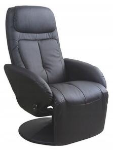 Fotel Rozkładany Wypoczynkowy OPTIMA Czarny