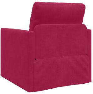 Sofa bed czerwone wino 74 x 77 x 81 cm aksamit