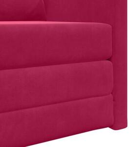 Sofa bed czerwone wino 74 x 77 x 81 cm aksamit