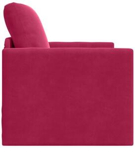 Sofa bed czerwone wino 74 x 77 x 81 cm aksamit