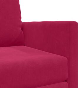 Sofa bed czerwone wino 74 x 77 x 81 cm aksamit
