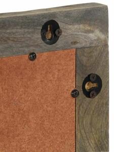 Lustro łazienkowe 50x2,5x70 cm drewno lite mango