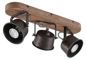 Lindby - Rubinjo 3 Lampa Sufitowa Wood/Black Lindby