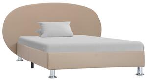 Rama łóżka, kolor cappuccino, sztuczna skóra, 100 x 200 cm