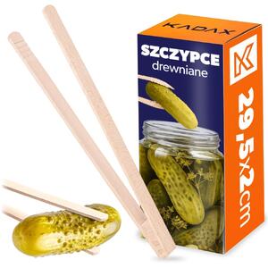 Szczypce drewniane do ogórków Vetice 29.5 cm