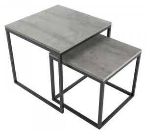 Minimalistyczne loftowe stoliki kawowe DUO1 Beton 1,8 cm