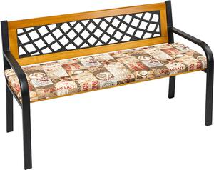 Gadka poduszka na awk – 40 x 150 cm – brzowa, czerwona
