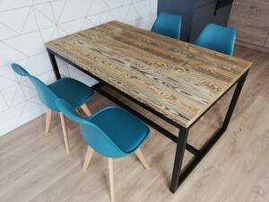 Stół loftowy z blatem ze starego drewna EVO 160/90