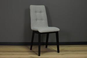 Drewniane krzesło tapicerowane SENSO 3 Kenia Czarny