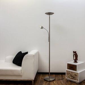 Lindby - Malea LED Lampa Podłogowa w/Arm Matt Nickel Lindby
