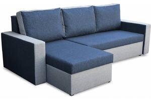 Narożnik z Funkcją Spania Home Granatowy/Szary