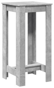 Stolik barowy, szarość betonu, 51x50x103,5 cm