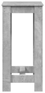 Stolik barowy, szarość betonu, 51x50x103,5 cm